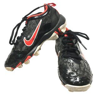 Nike Baseball Cleats Black/Orange Toddler Size 1Y AR0997-016